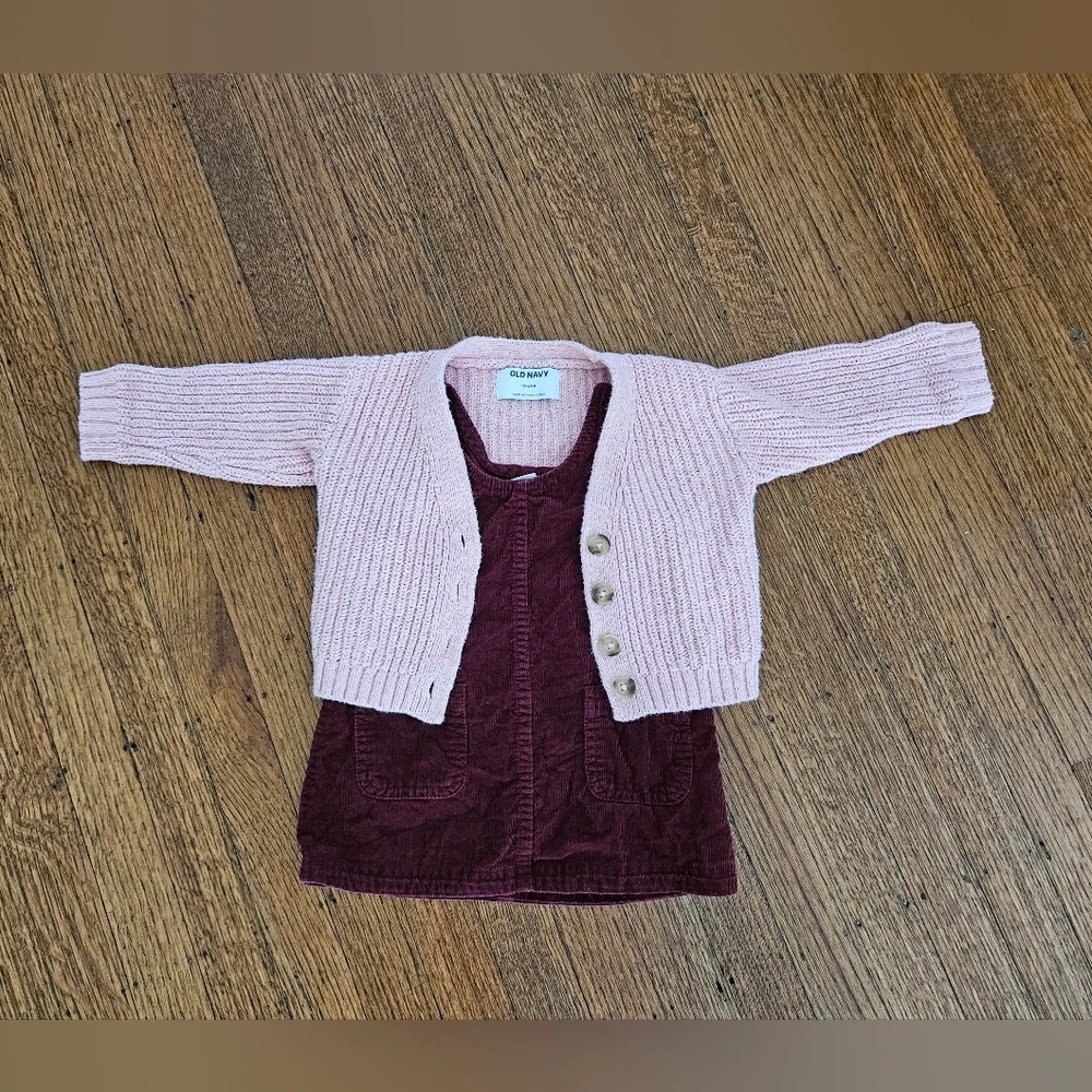 Old Navy Cardigan & Corduroy Jumper Set | 18–24 Months